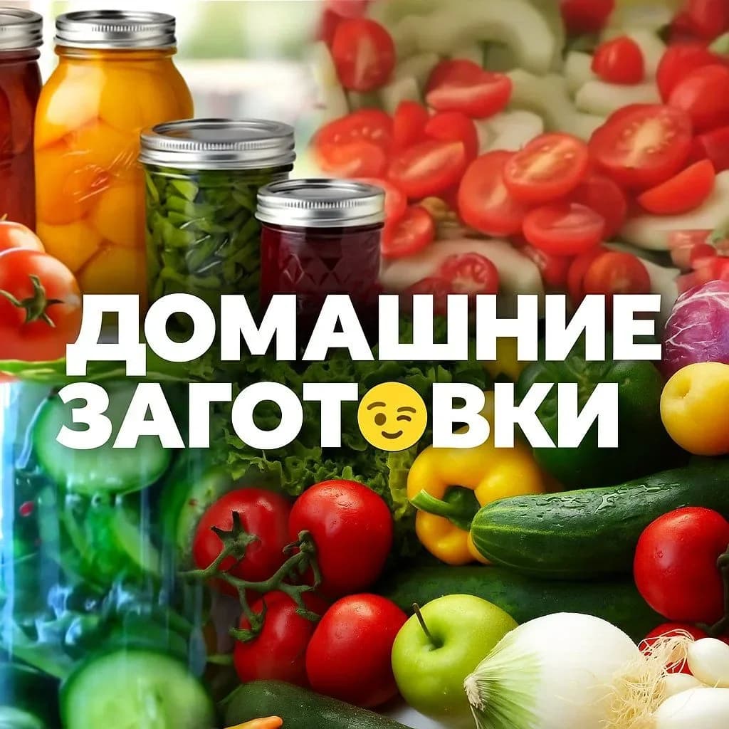 
ДОМАШНИЕ ЗАГОТОВКИ 🥫
