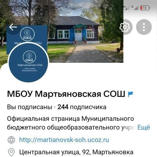 
МБОУ - Мартьяновская СОШ
